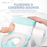Jool Baby Real Feel Potty with Wipes Storage Transition Seat Aqua view 5