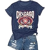 Baseball T Shirt for Women Sport Team Fan Shirt Baseball Mama Tee Short Sleeve Game Day Player Tee Tops