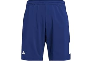adidas Men's Club Tennis Climacool 3-Stripes Shorts, Dark Blue, Small/7" Inseam