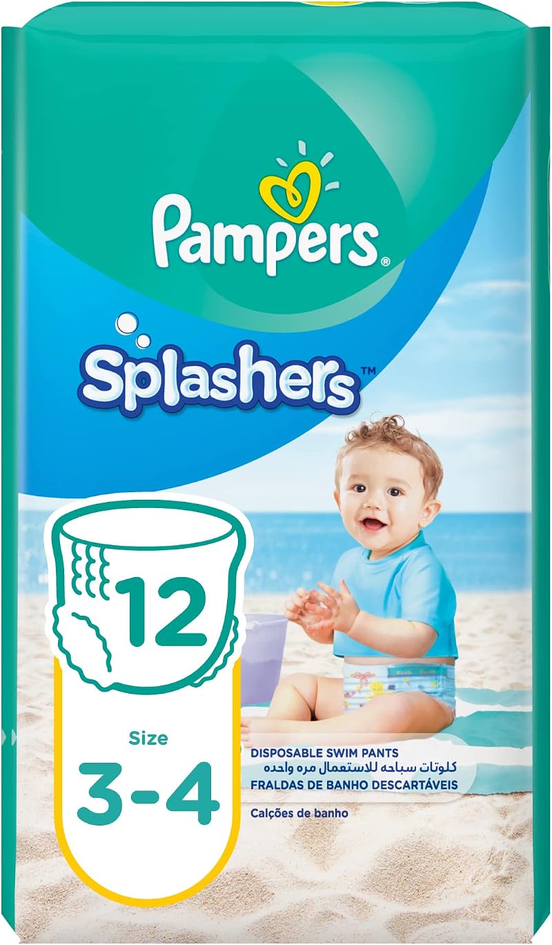 Pampers Splashers Swimming Pants Size 3-4 6-12 kg Carry Pack 12 Count