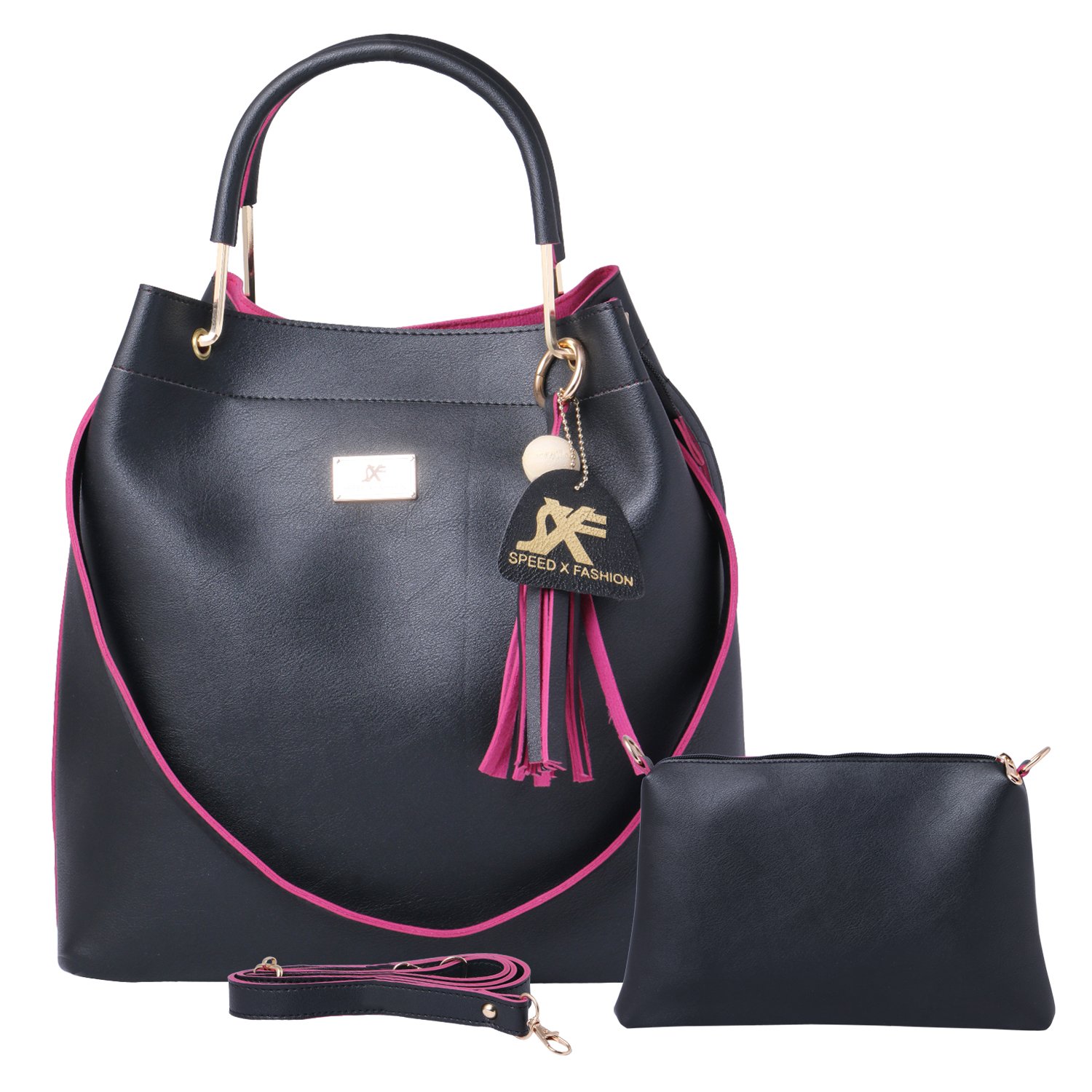speed x fashion women's handbag and shoulder bag with sling bag combo snty 120t