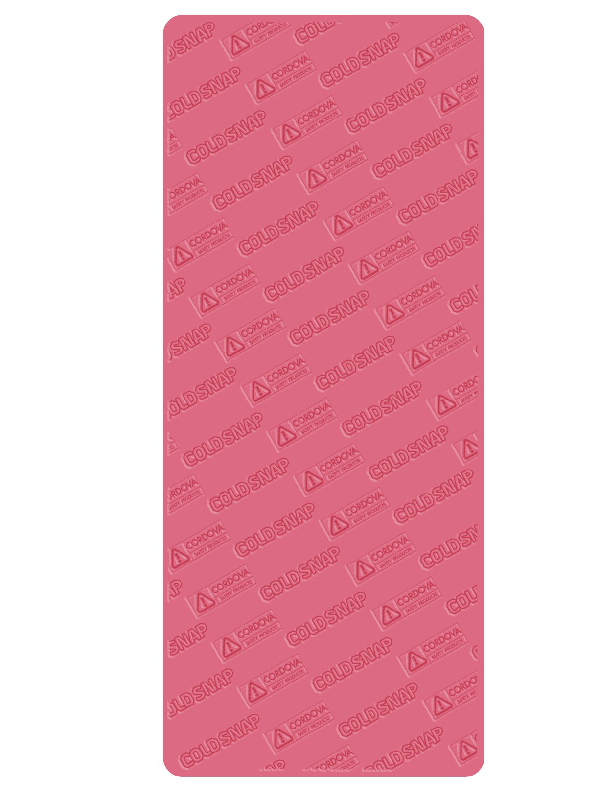 Cordova CT400 Coldsnap Cooling Towel, Pink Super Absorbent & EVAporative Pva Material, 33.5 X 13 Inches