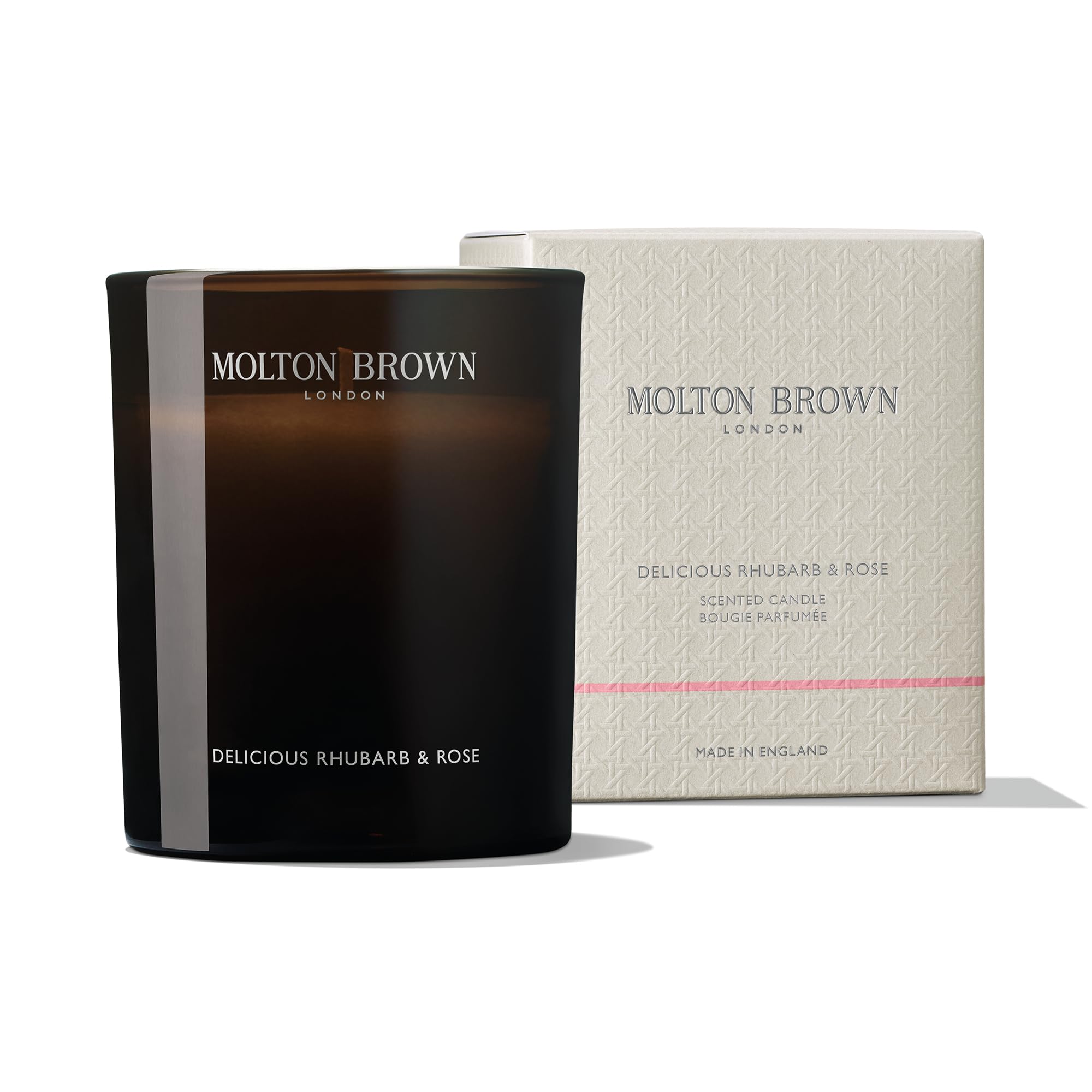 Molton Brown Delicious Rhubarb & Rose Signature Scented Single Wick Candle 190 g