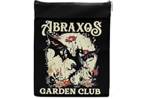 QINGTAI Floral Fantasy Book Sleeve Dragon Gifts Book Cover Fantasy Merch Book Lovers Gifts Book Club Gifts Bookish Gifts Book Protector Book Gifts for Readers Women Bestie Halloween Graduation Birthday Gifts