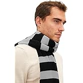 Zando Scarf for Men Fall Winter Scarf Soft Striped Scarf Men's Scarves Costume Accessory for Cosplay