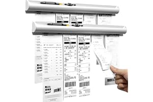 2 Pack Ticket Holders Receipt Holder for Restaurant, No Drill Restaurant Order Ticket Holders for Kitchen Office Walls Refrig