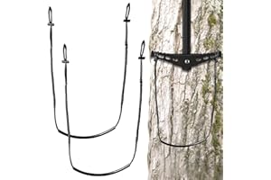 PUNCHMAN Climbing Stick Aider for Hunting - UHMWPE Single Step Aider,Cable Aiders for Climbing Sticks,Hand-Braided Lightweight Rope Ladder Tree Stand Step,Load-Bearing up to 800 Lb Climbing Aider