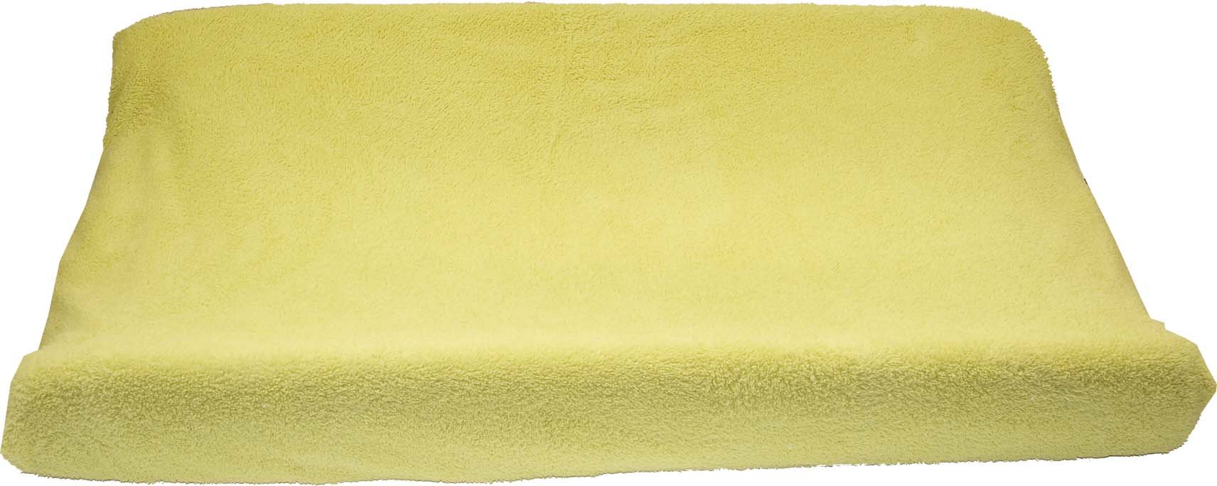 Ti TIN Changing Table Mat Cover Made of Terry Towelling Fabric, 80 x 50 cm, Soft and Absorbent Changing Mat Cover, Cover Made of Adaptive Elastic Fabric, 100% Microfibre, Colour: Yellow