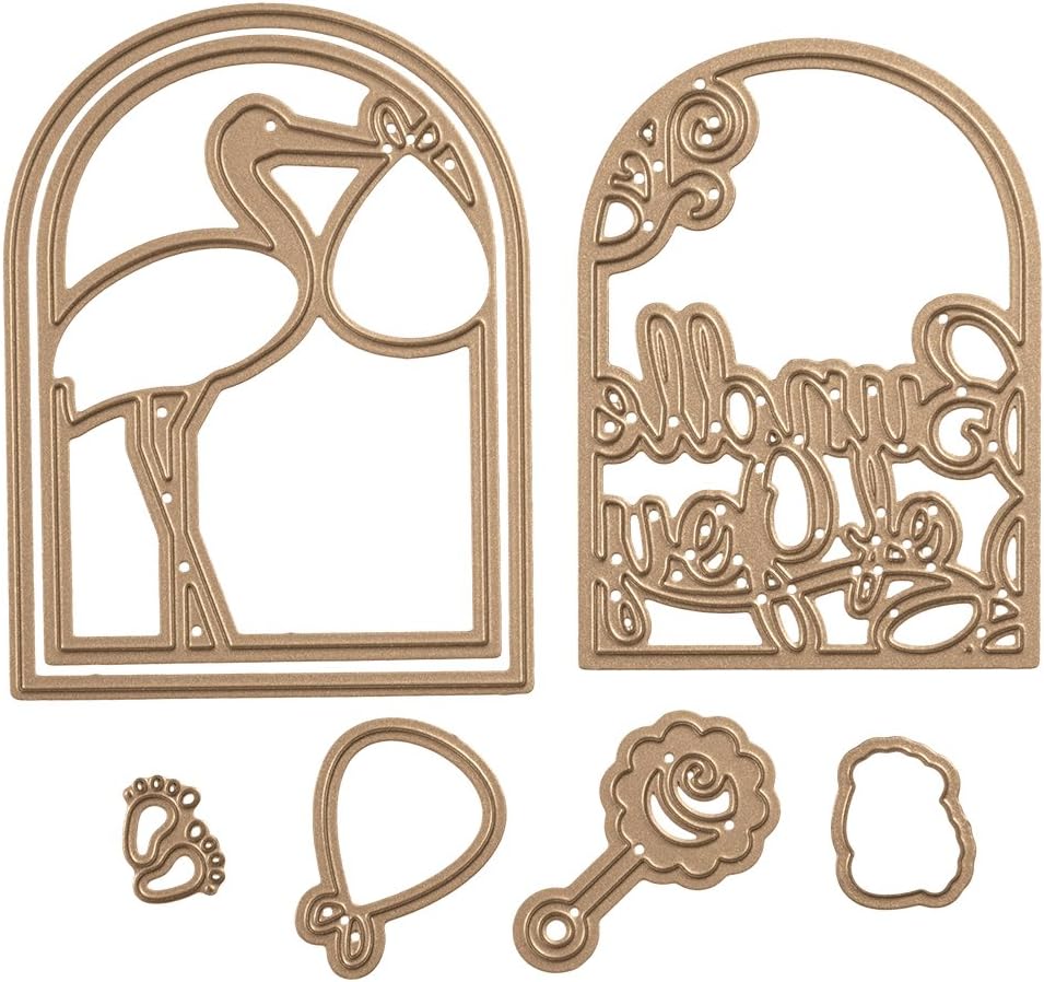 Download Amazon Com Spellbinders Shapeabilities Layered Bundle Of Joy Etched Wafer Thin Die