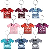 Sureio 36 Pcs Nurse Keychain Bulk Keychain Gifts Graduation Party Favors Decoration for Nurse Doctor
