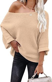 Loose Fit Solid Pullovers Knit Jumper 