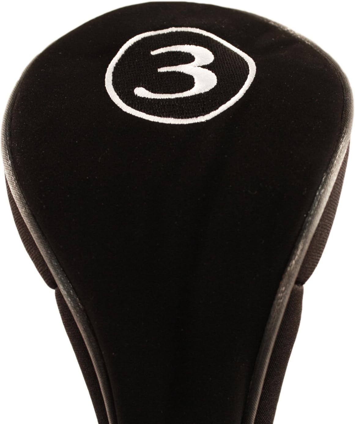 Black Golf Zipper Head Covers Driver 1 3 5 Fairway Woods Headcovers Metal Neoprene Traditional Plain Protective Covers Fits All Fairway Clubs and Drivers up to 460cc : Sports & Outdoors