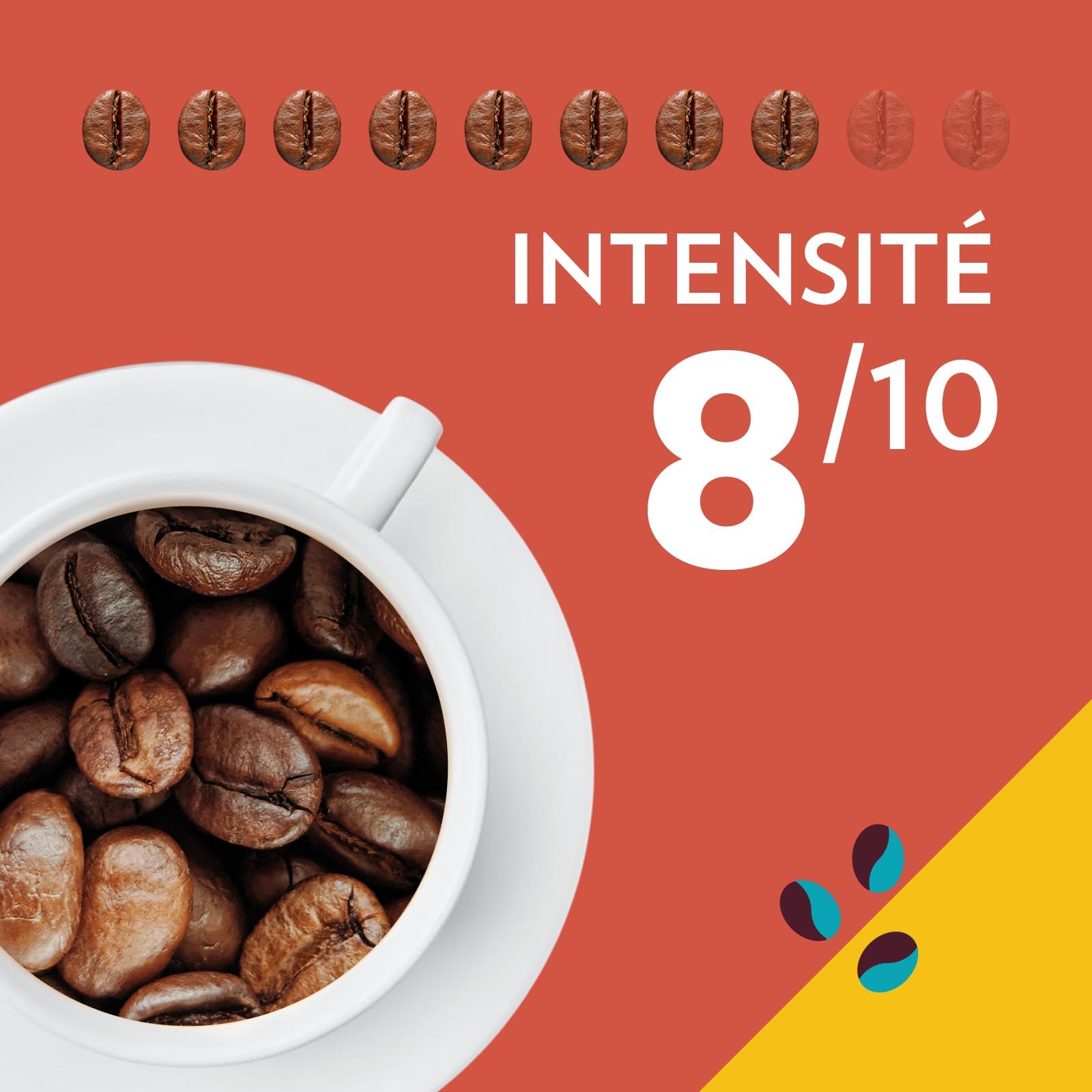 Lavazza, Tales of Napoli, Kaffeebohnen, Ideal für Espresso-Kaffeemaschinen, mit Aroma Noten von Kakao und Karamell, Arabica und Robusta, Intensität 9/10, Dunkel Röstgrad, 450 g 3