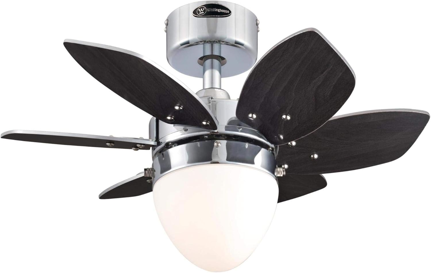 Westinghouse Lighting 7236900 Origami Indoor Ceiling Fan With Light 24 Inch Chrome Home Improvement