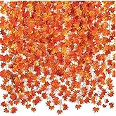 12Pack 7.8ft/pcs Artificial Fall Leaf Garland,Hanging Vines Garlands,Orange Silk,Fake Foliage Autumn Leaves Garland,for Thank