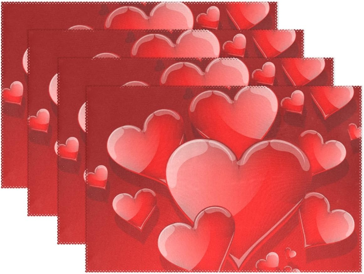 Original plastic placemat Valentine's Day Love Dinnerware Sets Dining