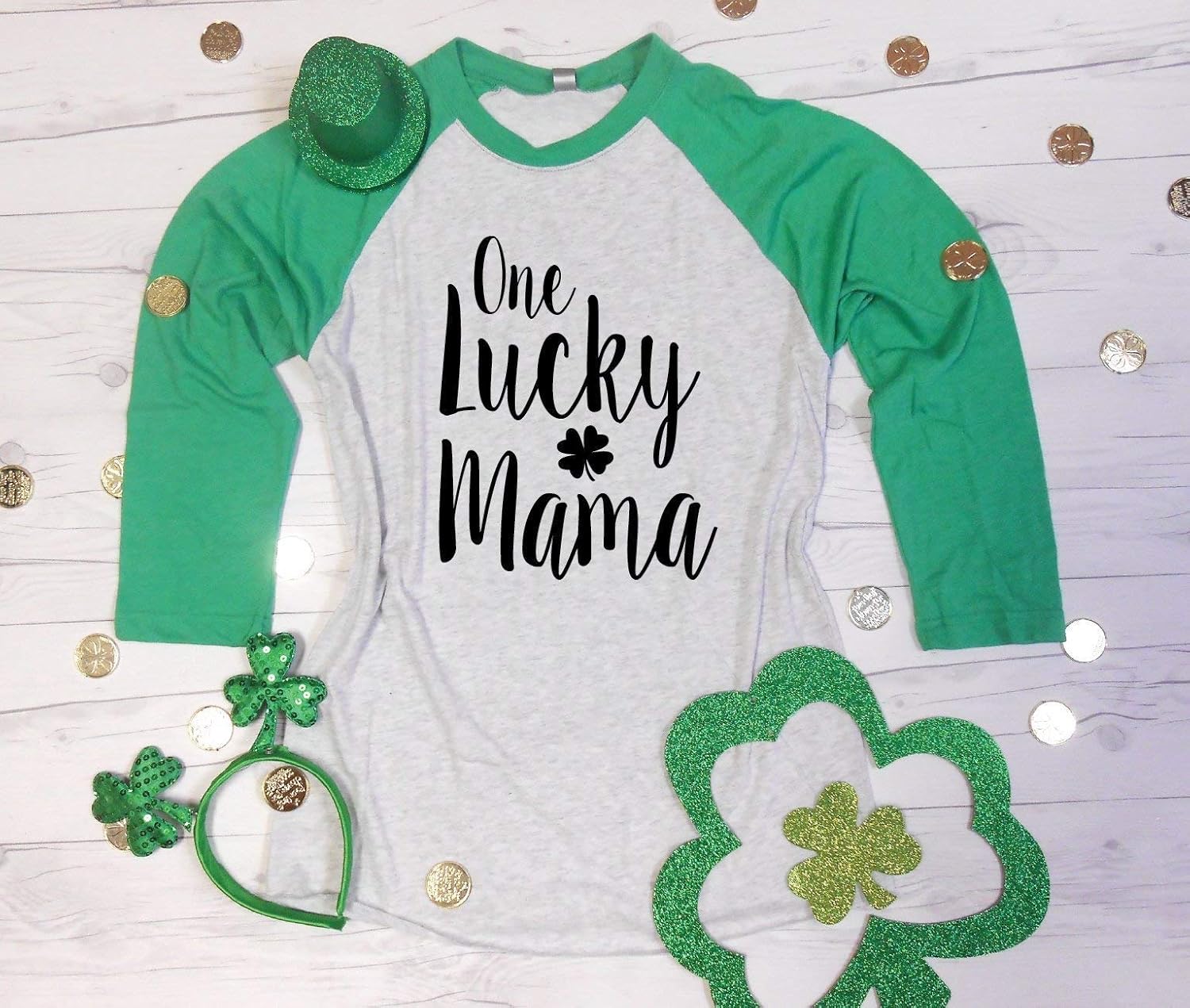 st patricks day baseball shirt