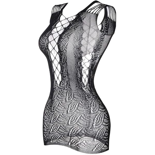 Amazon.com: Leg Avenue Womens Multi Net Halter Mini Dress Black One Size:  Clothing, Shoes & Jewelry