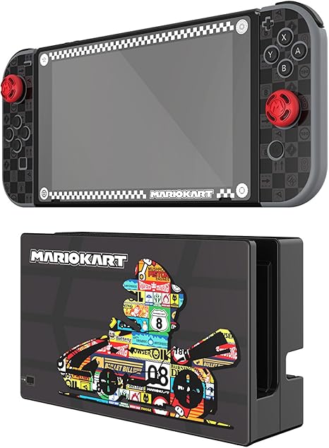 Skins Pour Console Et Dock Nintendo Switch Edition Mario Kart Amazon Fr Jeux Video