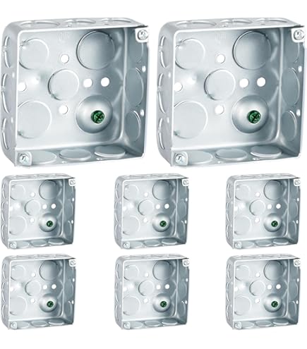 Raco 232 Square box 4in steel 2-1/8d 1/2-3/4ko 232