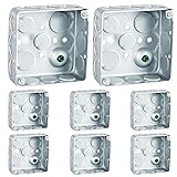 Copkim Metal Electrical Junction Box Deep Square
