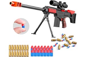 BSYZYANI Shell ejecting Kids with Foam Fake Shotgun Cool Stuff Backyard Fun Blaster Soft Bullet Toy Gun and for Realistic Dart Shooting Games Boys Birthday for Age12+ Year Old Kid Gift with Scope Sniper Rifle