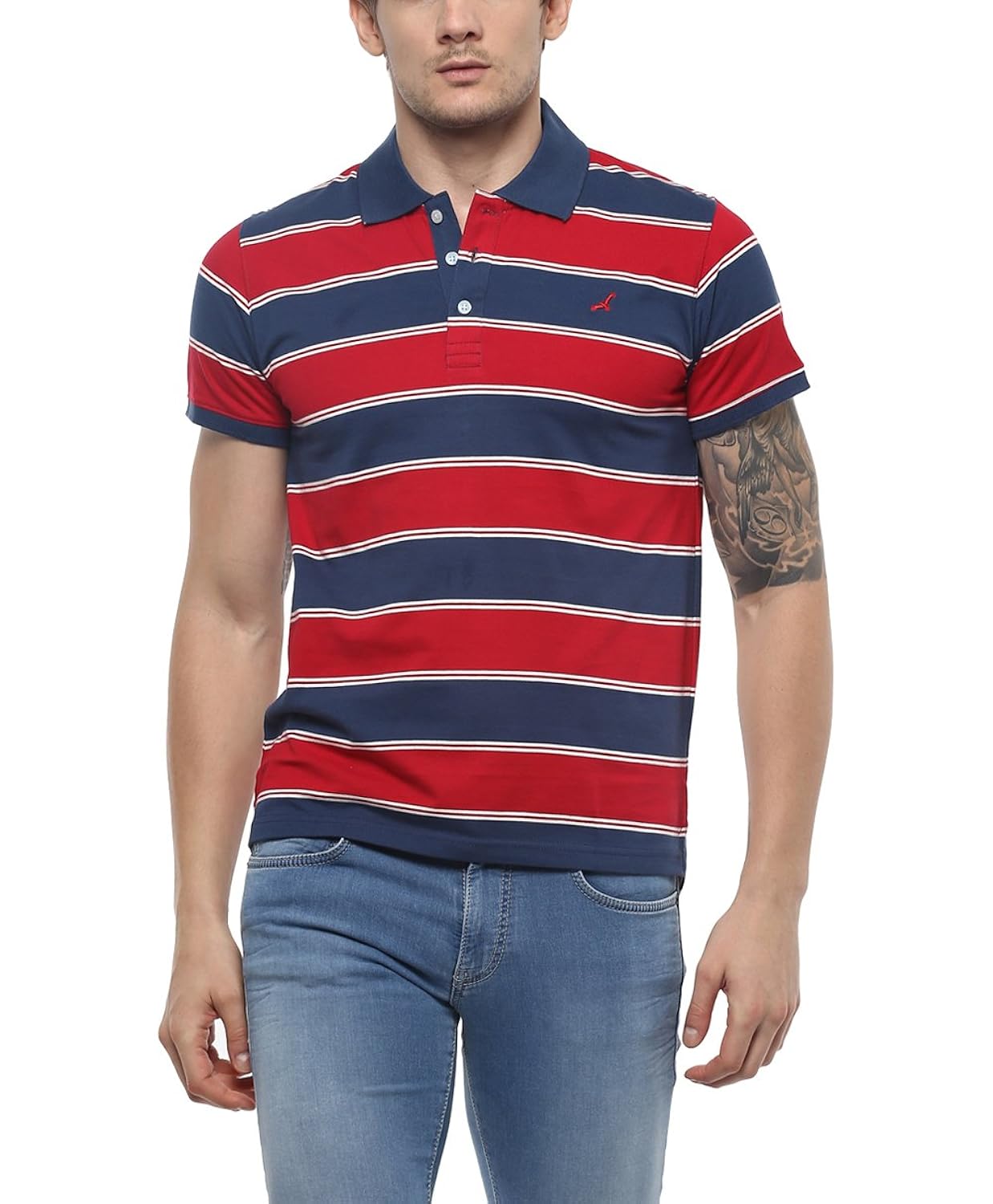 american crew men's cotton blend polo t-shirt