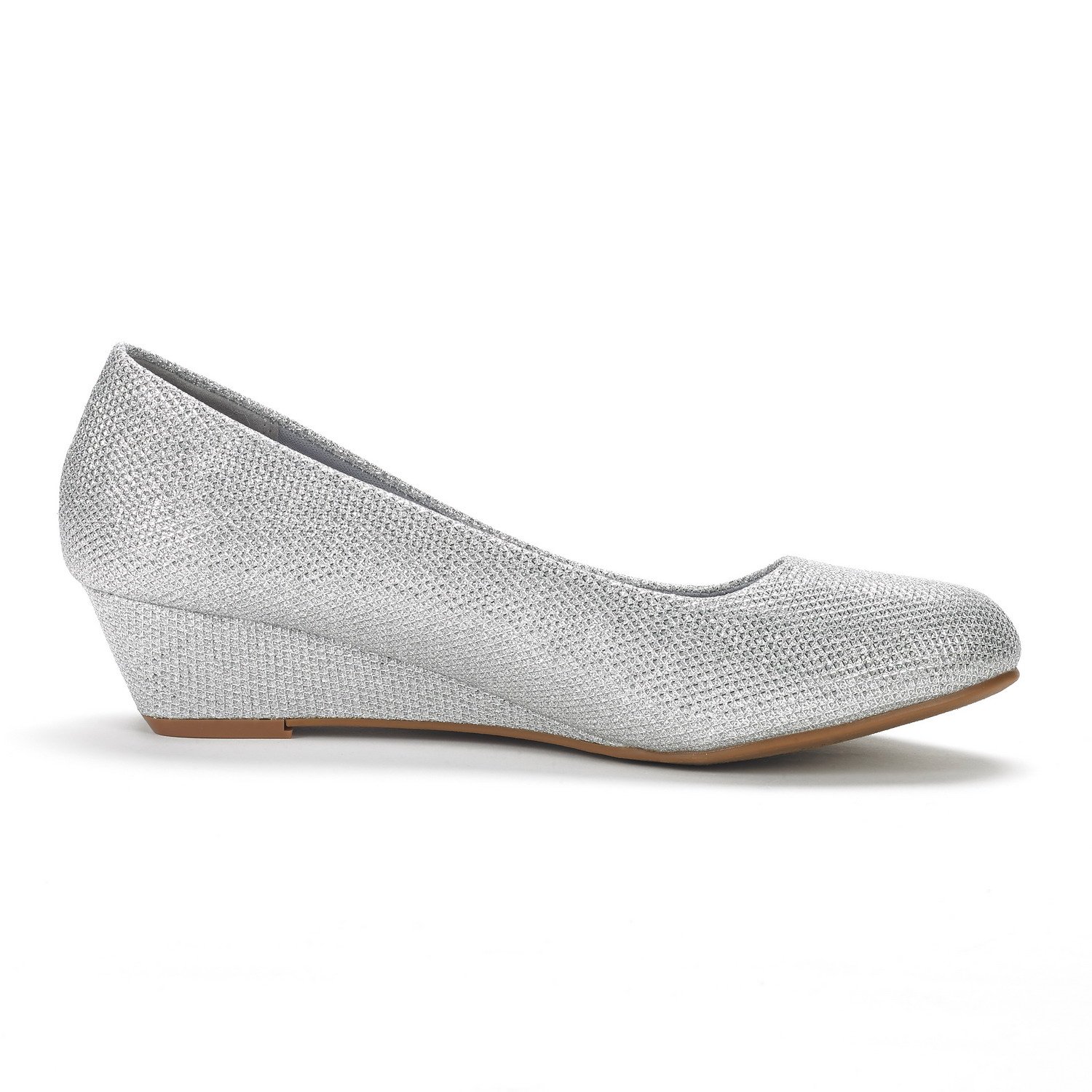 DREAM PAIRS Women's Debbie Mid Wedge Heel Pump Shoes - Image 4