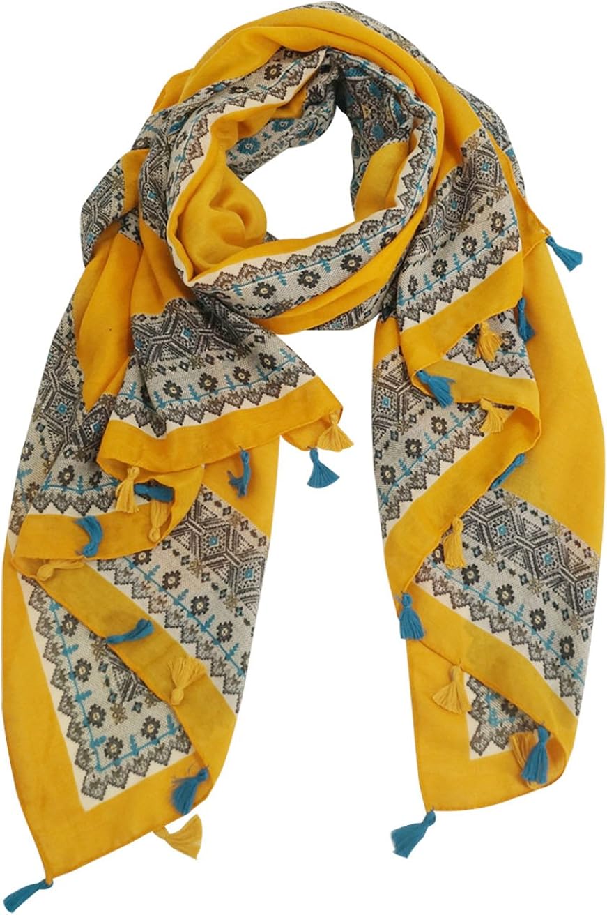 LEBOOBELL Damen Leopard Schal 180x90cm - Leichter Voile Tuch Für Frühling & Sommer