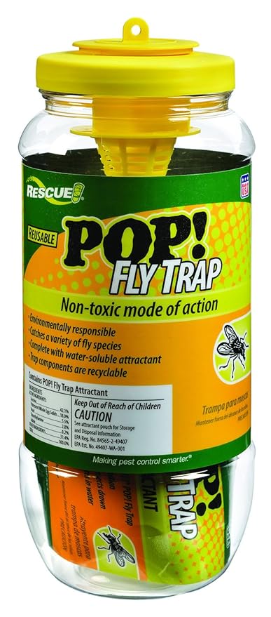 Amazon.com : RESCUE Outdoor Non-Toxic Reusable POP! Fly Trap : Insect