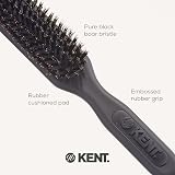 KENT AirHedz Pro Narrow Pure Bristle Paddle Brush Graphite Grey Hair Brush view 5