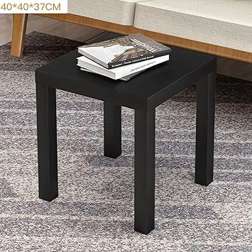 Amazon Com Hongyan Chair Side Table End Table Espresso Simple Tea Table Corner Small Square Table Sofa Side Table Modern Collection Espresso Color Black Furniture Decor