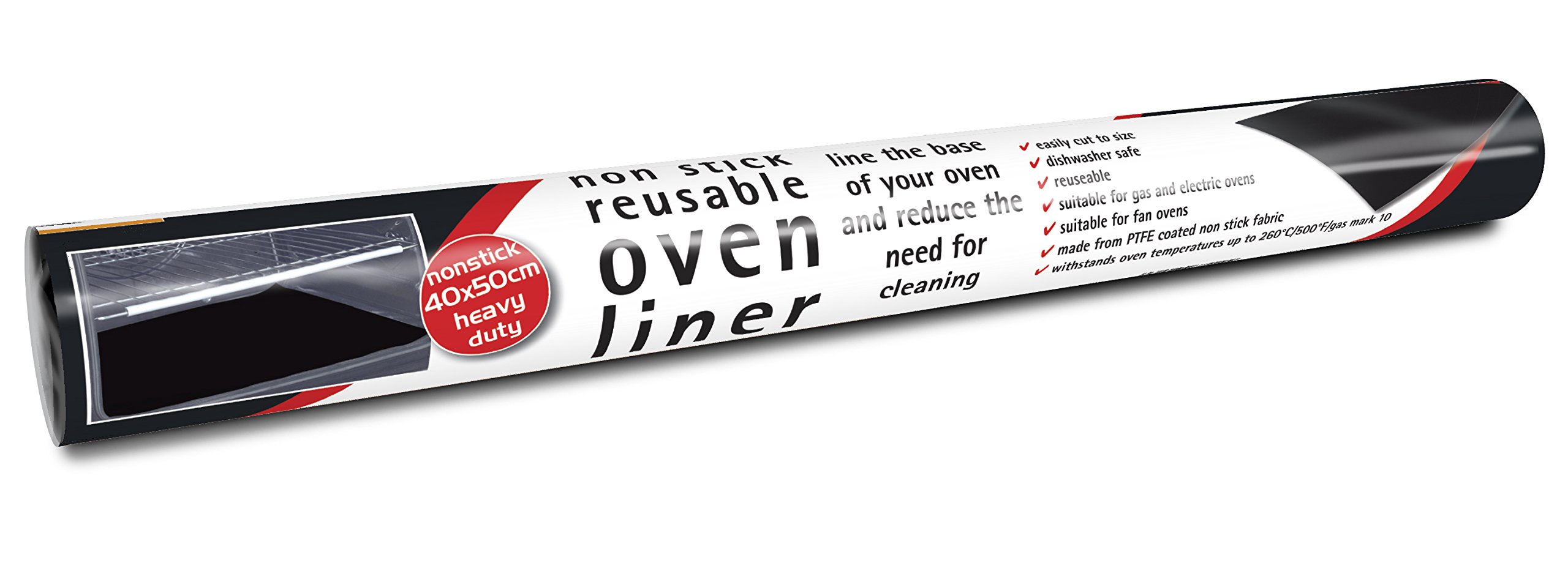 Toastabags Oven Liner 40x50cm – Heavy Duty Non-Stick Reusable Oven Mat – Cut to Fit – BPA & PFOA Free – Easy Clean Spill Protector for Electric & Gas Ovens- PACK OF 2 LINERS