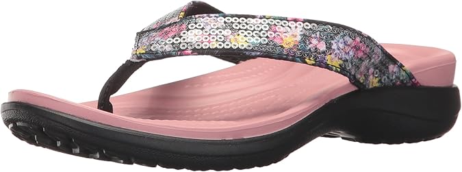 crocs sequin flip flop