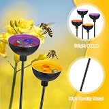Lineshading Bee Watering Station 4 Pack Metal Garden Stakes Decor view 3