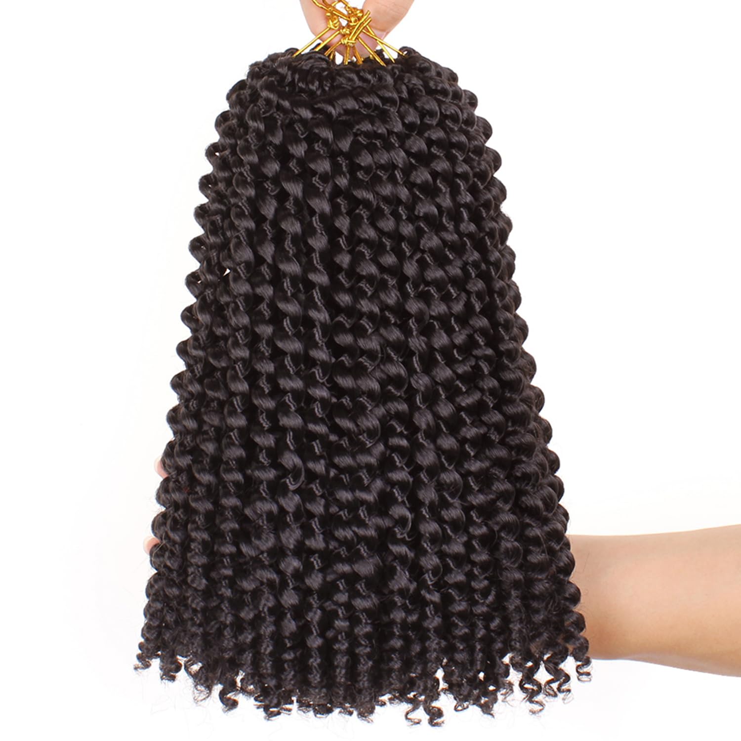 Mscat 12-Inch Short Passion Twist Water Wave Crochet Hair Extensions for Braiding - 7 Pieces #2 — image 1