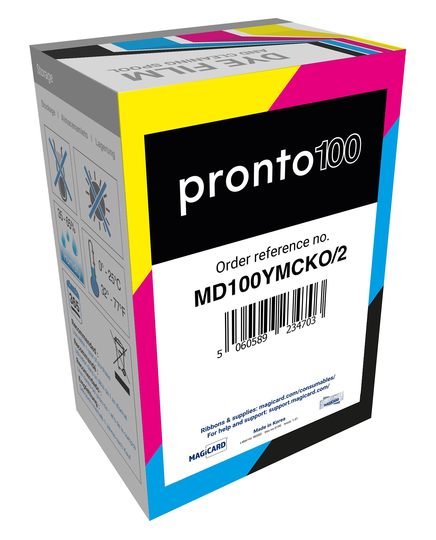 Photo 1 of Magicard Pronto100 MD100YMCKO Ribbon with CardPresso Software