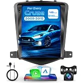 4G+64G Android 15 Car Stereo for Chevrolet Chevy Cruze 2009-2015 | Wireless Carplay Android Auto, 9 Inch 1280*720 Touch Screen GPS/WiFi/Bluetooth 5.0/FM/32EQ/SWC/Backup Camera