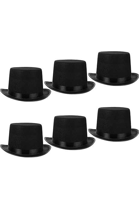 Black Top Hat Union Jack British Plastic Bowler Hat Great