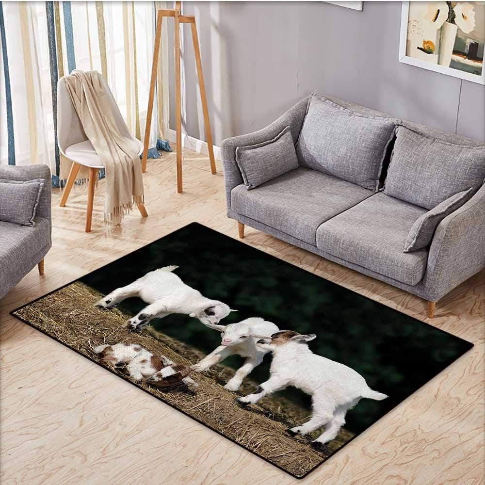 Animal Door Mats Area Rug Cute Adorable Baby Sibling Goats