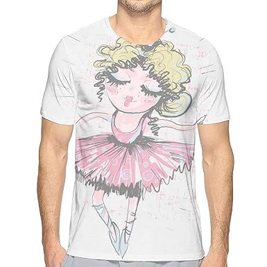 Amazon Com 3d Printed T Shirts Curly Blonde Haired Cute Dancer
