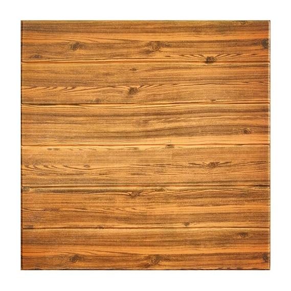 Dligr Sromez Holz Muster 3D Tapete, Kieferrot Selbstklebend Holz Muster Tapete 3D DIY Wandaufkleber Wanddekor Schlafzimmer, W