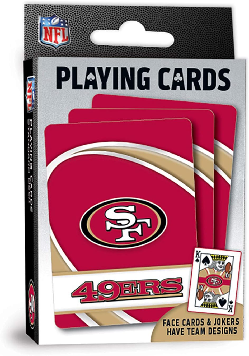 MasterPieces NFL San Francisco 49ers Playing Cards, 2.5" x 3.5"