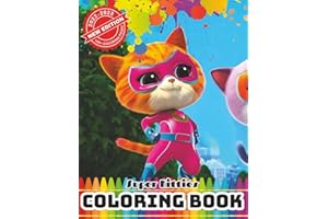 Super Cute Kitties Coloring book: Funny Time with Comedy Cartoon Color Pages to Drawing with High Quality Picture | 50+ Pages