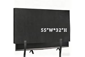 XUCFEAIS TV Cover Moving 50-55" Dust Anti-Scratch TV Screen Protector Covers Felt TV Boxes for Moving with Bottom Strap for Protection TV Moving Home Renovation Pet Scratch or Other Furniture(55")