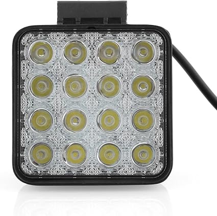 2 X Lámpara trabajo, Faro coche, Foco LED, DC 10-30V 48W, Foco ...