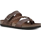 WHITE MOUNTAIN Women's Hazy Braided Signature Comfort-Molded Footbed Sandal