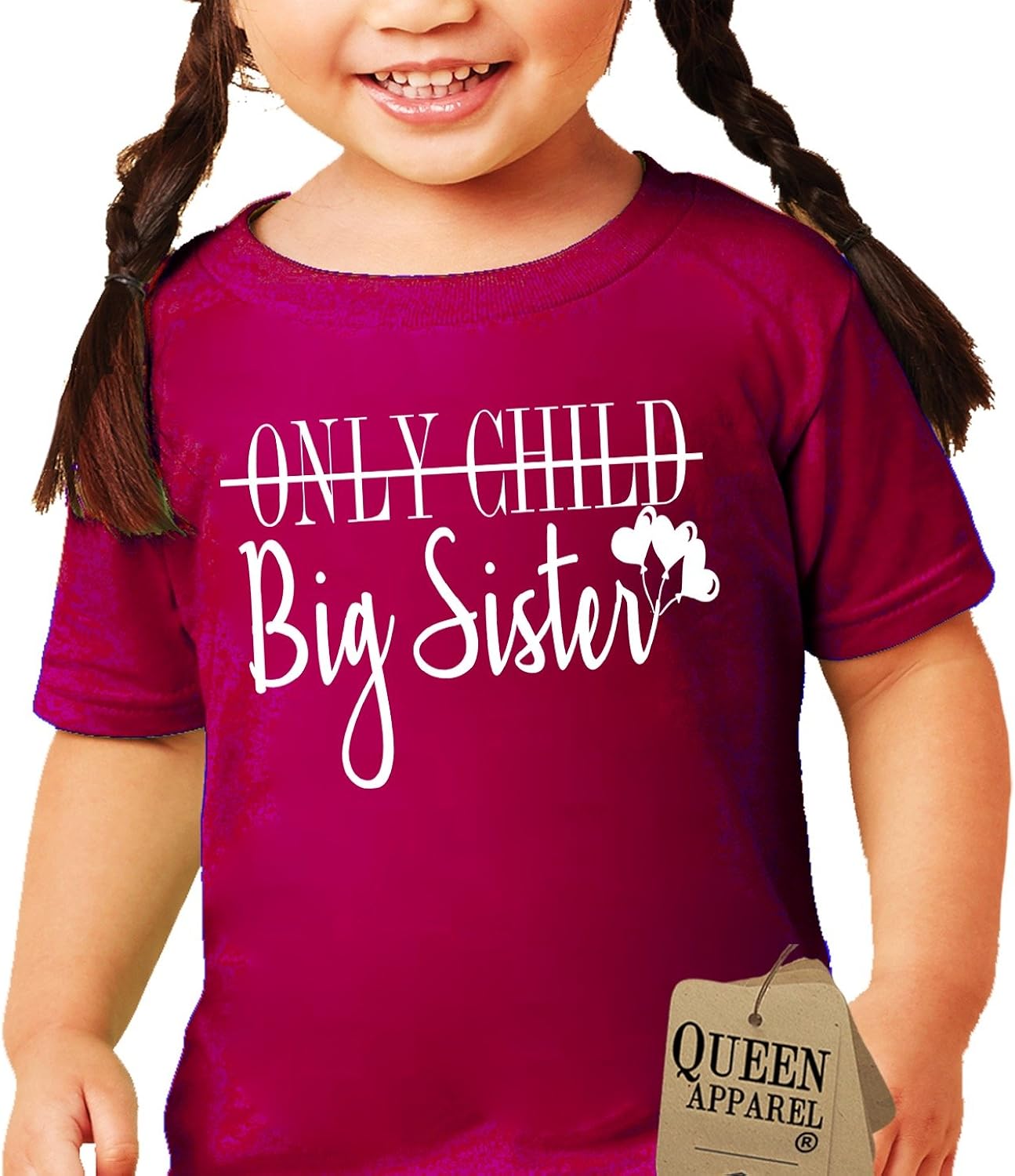Queen Apparel Big Sister ShirtSoft 100 Cotton Girls