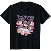 Kids Inuyasha Kagome Miroku Shippo Chibi Flowers T-Shirt
