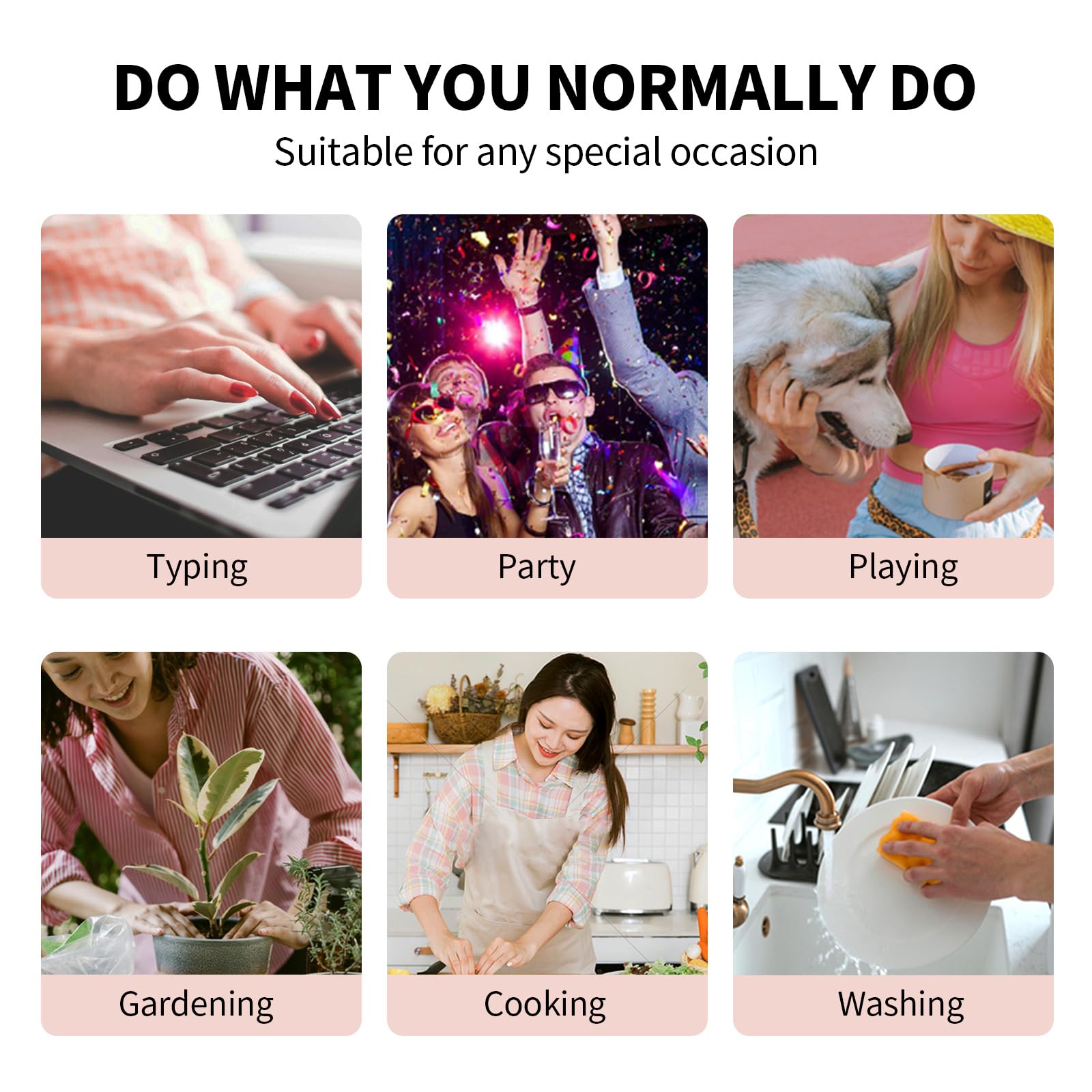 SHANGMENG Matte Black French Tip Press on Nails Almond - Soft Gel Press on Nails Short for Women Gift, Fit Perfectly & Natural Stick on Nails with Glue in 16 Sizes - 32 Reusable Fake Nails, Black - Image 5